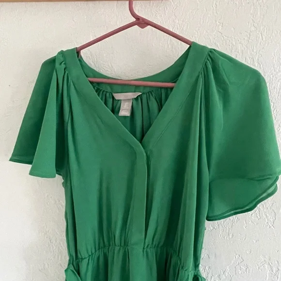 h&m green mini dress Women's Green Short Dresses | Short Dresses